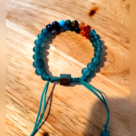 Handmade Boho Gemstone Bracelet โ Balance & Energy Healing Jewelry---๐ - Picture 3 of 5